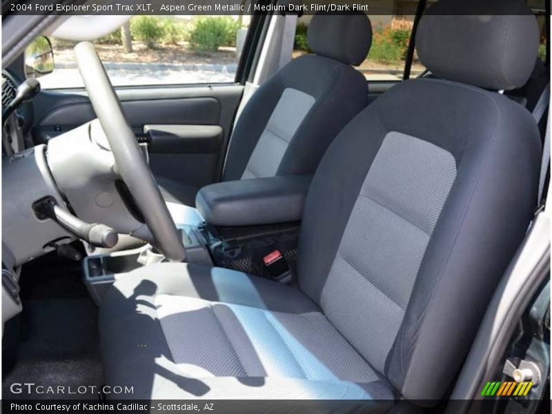 Aspen Green Metallic / Medium Dark Flint/Dark Flint 2004 Ford Explorer Sport Trac XLT