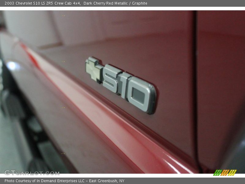 Dark Cherry Red Metallic / Graphite 2003 Chevrolet S10 LS ZR5 Crew Cab 4x4