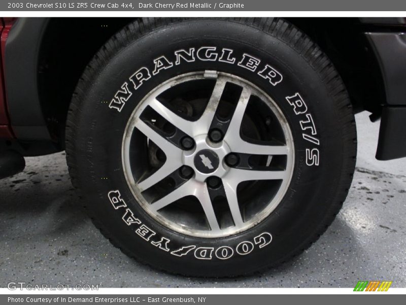 Dark Cherry Red Metallic / Graphite 2003 Chevrolet S10 LS ZR5 Crew Cab 4x4