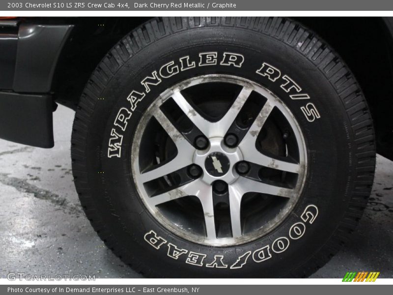 Dark Cherry Red Metallic / Graphite 2003 Chevrolet S10 LS ZR5 Crew Cab 4x4