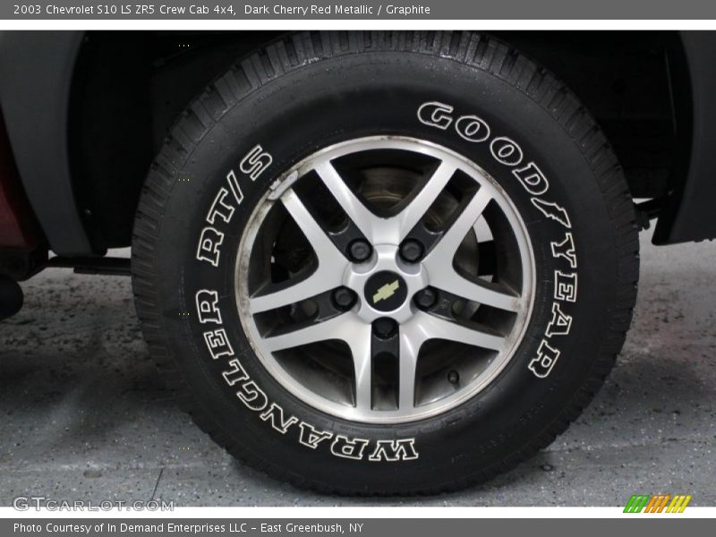 Dark Cherry Red Metallic / Graphite 2003 Chevrolet S10 LS ZR5 Crew Cab 4x4