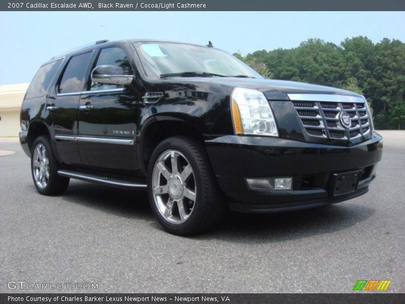 Black Raven / Cocoa/Light Cashmere 2007 Cadillac Escalade AWD