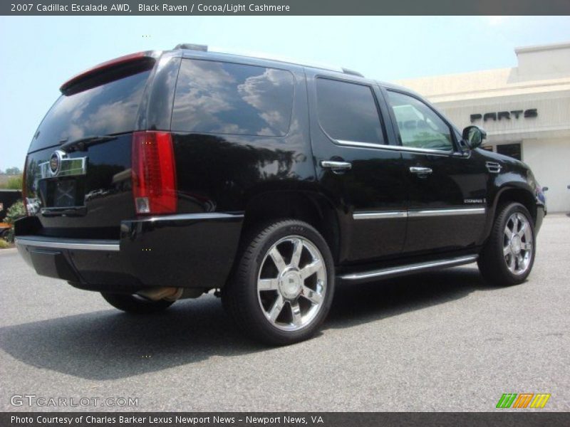 Black Raven / Cocoa/Light Cashmere 2007 Cadillac Escalade AWD