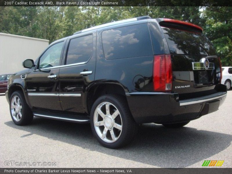 Black Raven / Cocoa/Light Cashmere 2007 Cadillac Escalade AWD