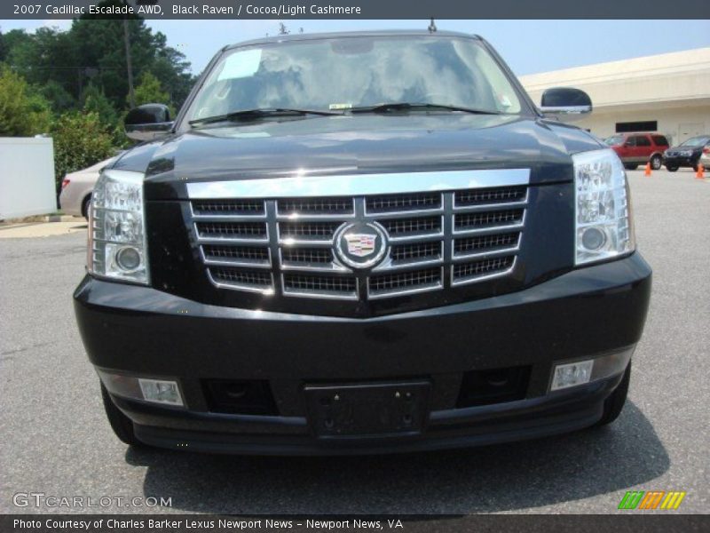 Black Raven / Cocoa/Light Cashmere 2007 Cadillac Escalade AWD