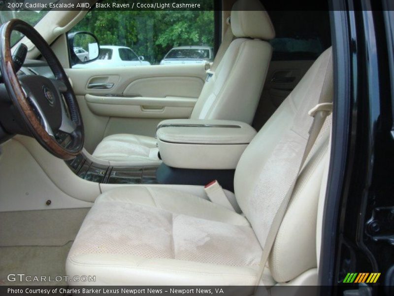 Black Raven / Cocoa/Light Cashmere 2007 Cadillac Escalade AWD
