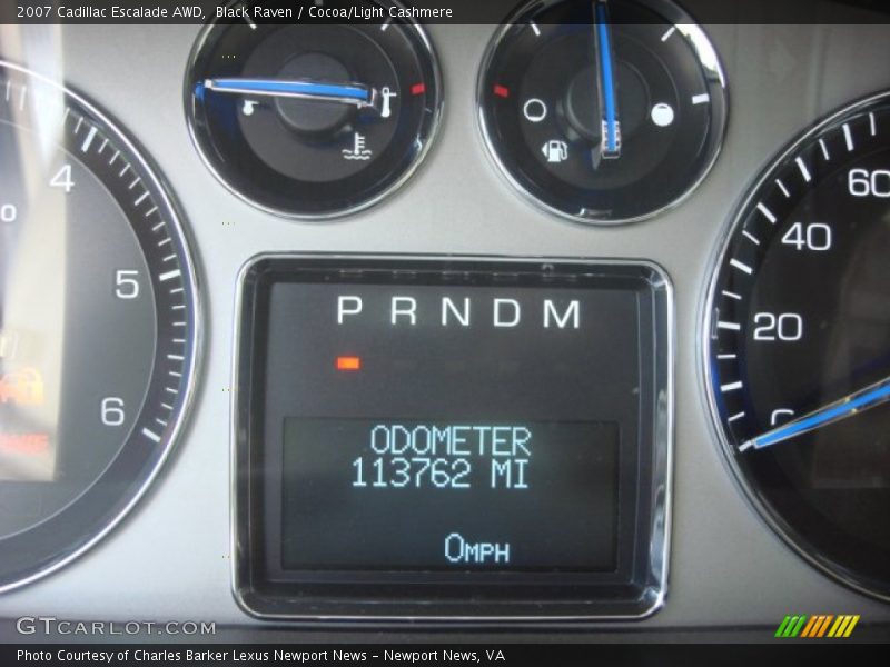Black Raven / Cocoa/Light Cashmere 2007 Cadillac Escalade AWD