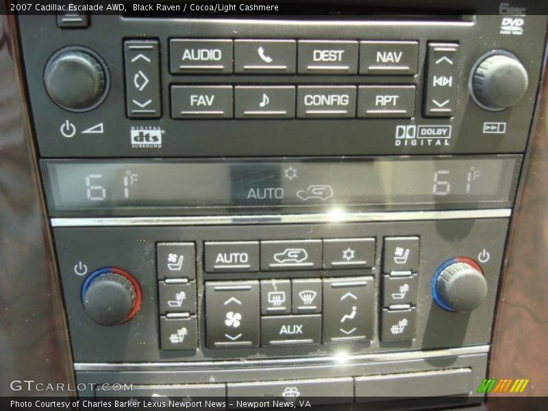 Black Raven / Cocoa/Light Cashmere 2007 Cadillac Escalade AWD