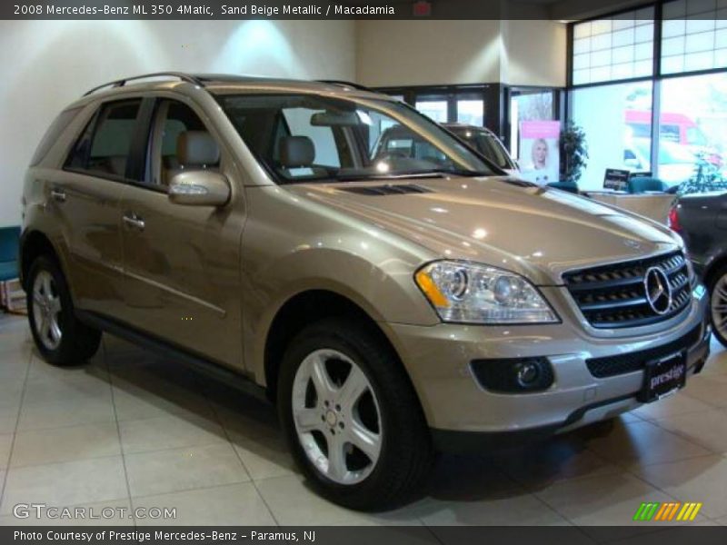 Sand Beige Metallic / Macadamia 2008 Mercedes-Benz ML 350 4Matic