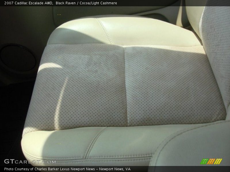 Black Raven / Cocoa/Light Cashmere 2007 Cadillac Escalade AWD