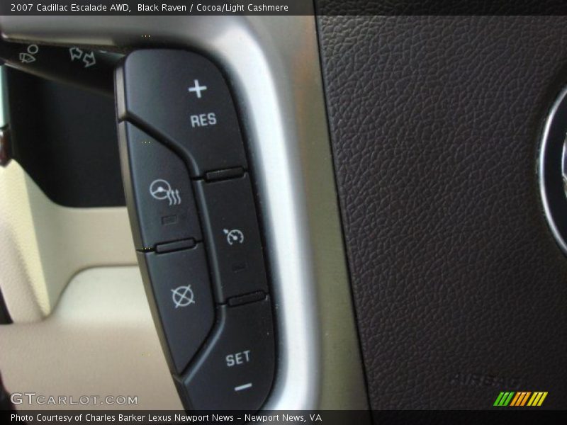 Black Raven / Cocoa/Light Cashmere 2007 Cadillac Escalade AWD