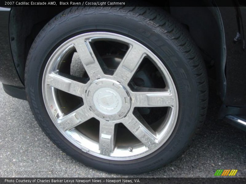 Black Raven / Cocoa/Light Cashmere 2007 Cadillac Escalade AWD