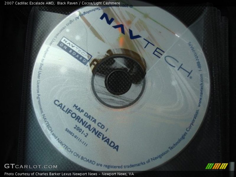 Black Raven / Cocoa/Light Cashmere 2007 Cadillac Escalade AWD