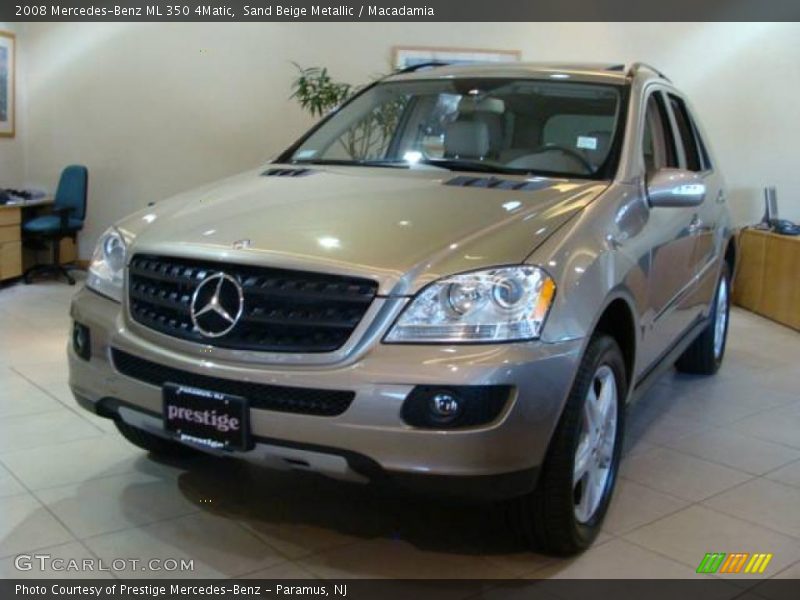 Sand Beige Metallic / Macadamia 2008 Mercedes-Benz ML 350 4Matic