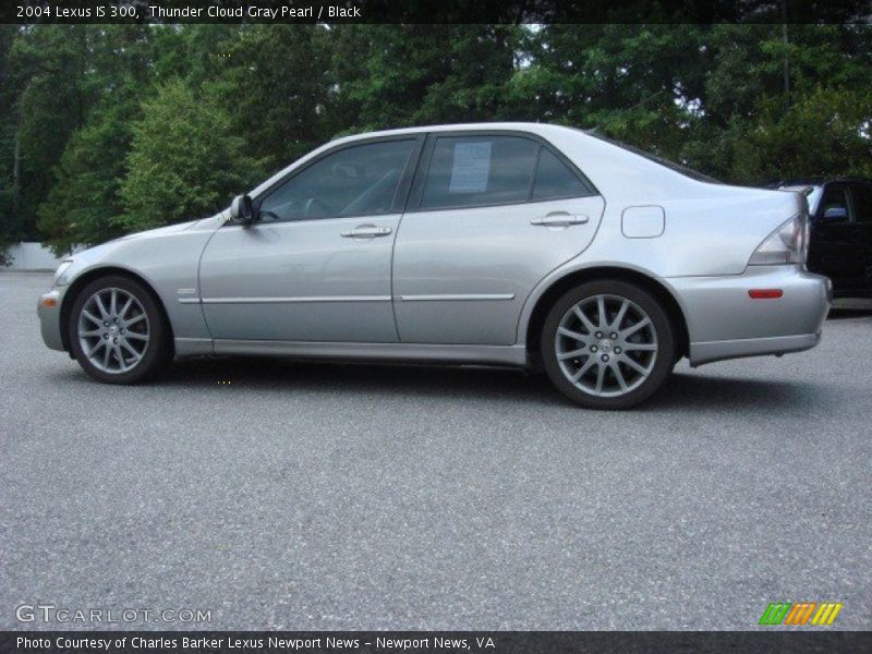 Thunder Cloud Gray Pearl / Black 2004 Lexus IS 300