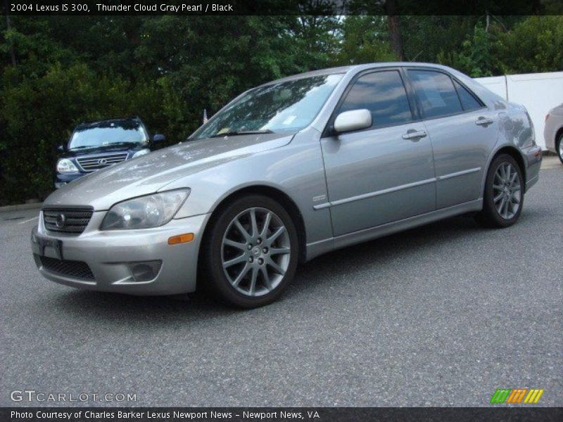 Thunder Cloud Gray Pearl / Black 2004 Lexus IS 300