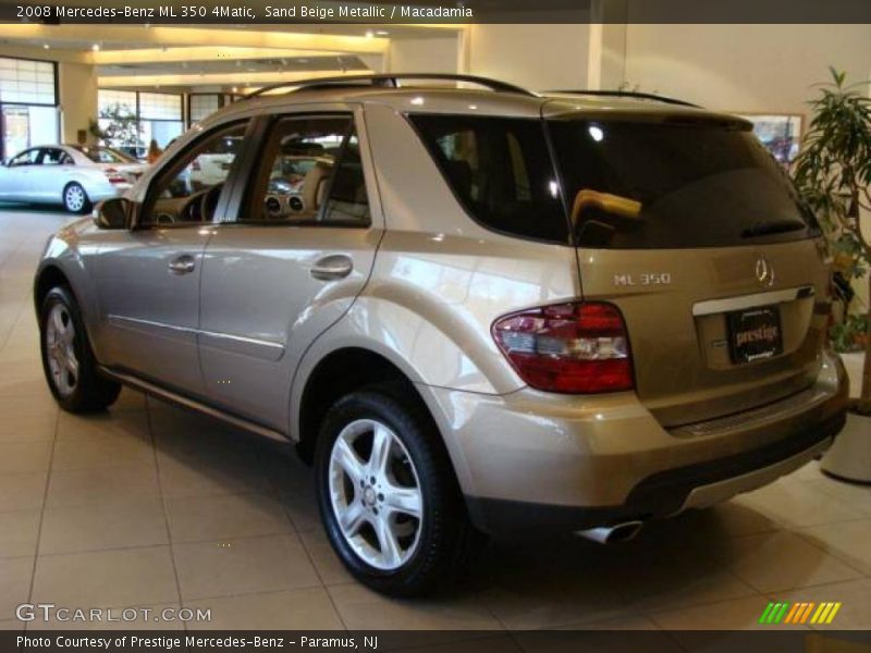 Sand Beige Metallic / Macadamia 2008 Mercedes-Benz ML 350 4Matic