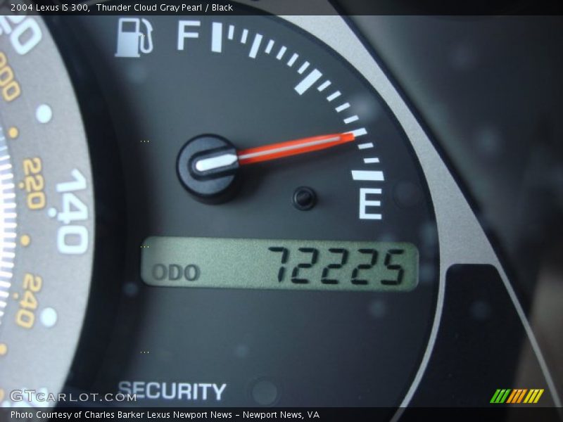 Thunder Cloud Gray Pearl / Black 2004 Lexus IS 300
