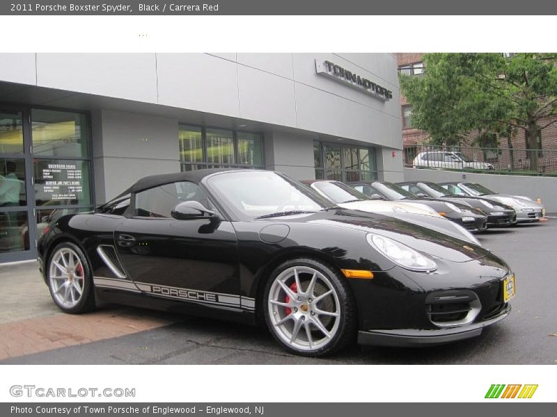 Black / Carrera Red 2011 Porsche Boxster Spyder