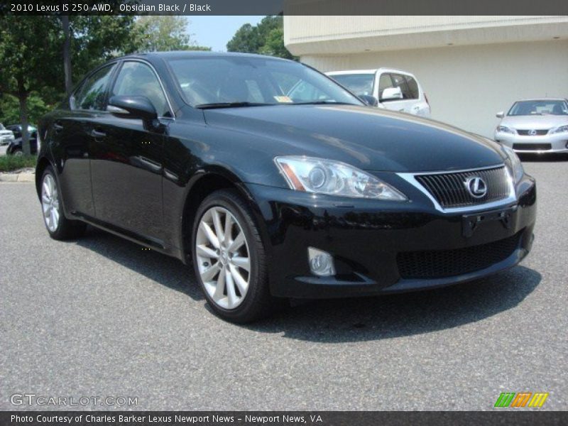 Obsidian Black / Black 2010 Lexus IS 250 AWD