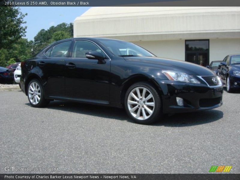 Obsidian Black / Black 2010 Lexus IS 250 AWD