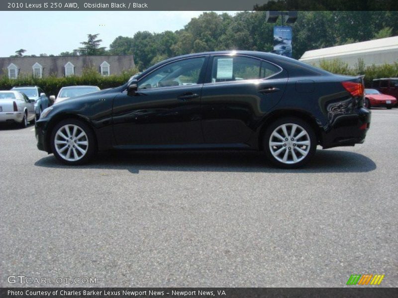 Obsidian Black / Black 2010 Lexus IS 250 AWD