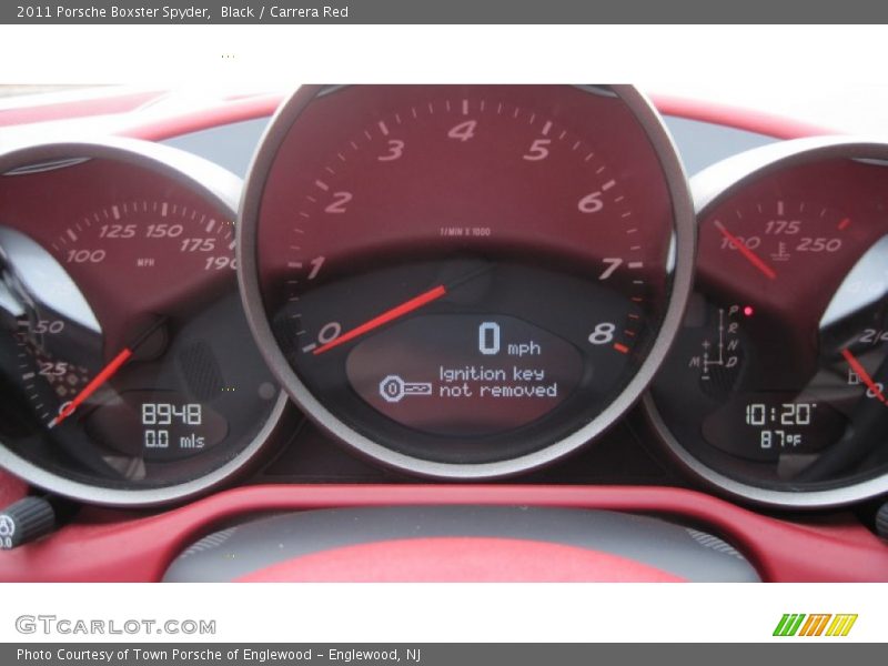  2011 Boxster Spyder Spyder Gauges