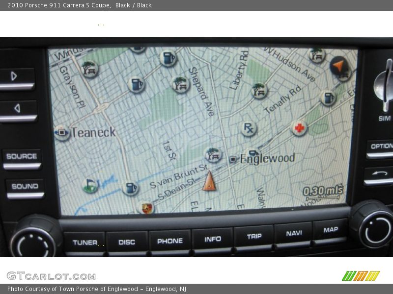 Navigation of 2010 911 Carrera S Coupe