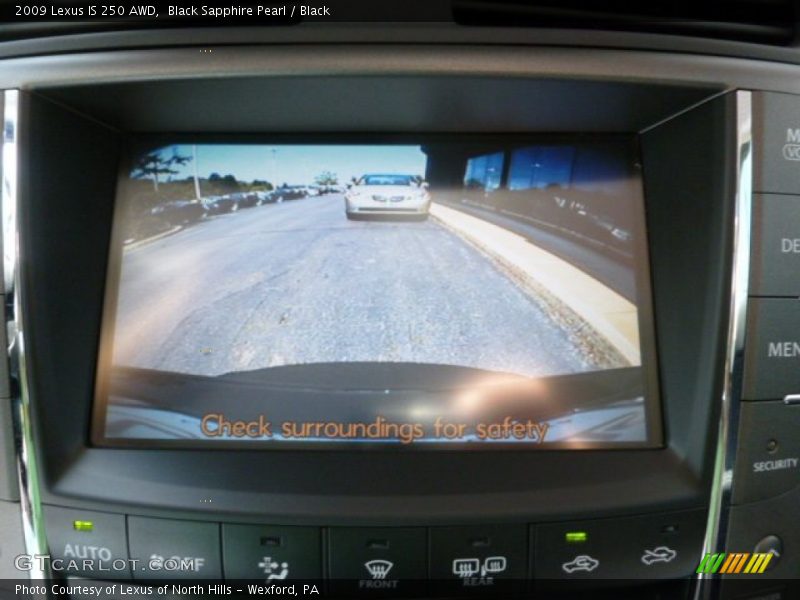 Black Sapphire Pearl / Black 2009 Lexus IS 250 AWD