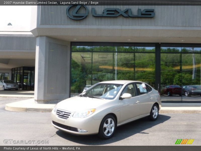 Laguna Sand Beige / Beige 2007 Hyundai Elantra Limited Sedan