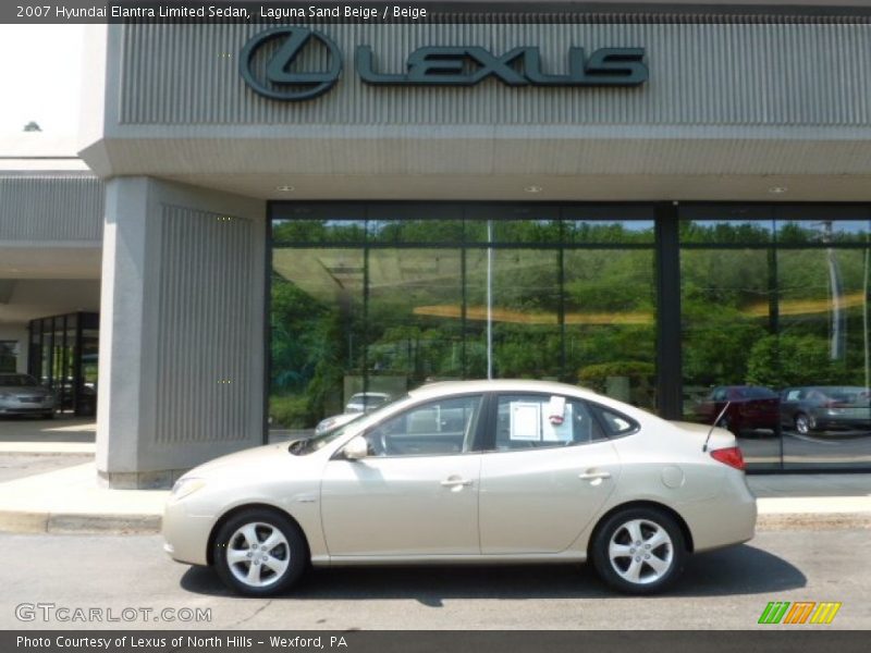Laguna Sand Beige / Beige 2007 Hyundai Elantra Limited Sedan