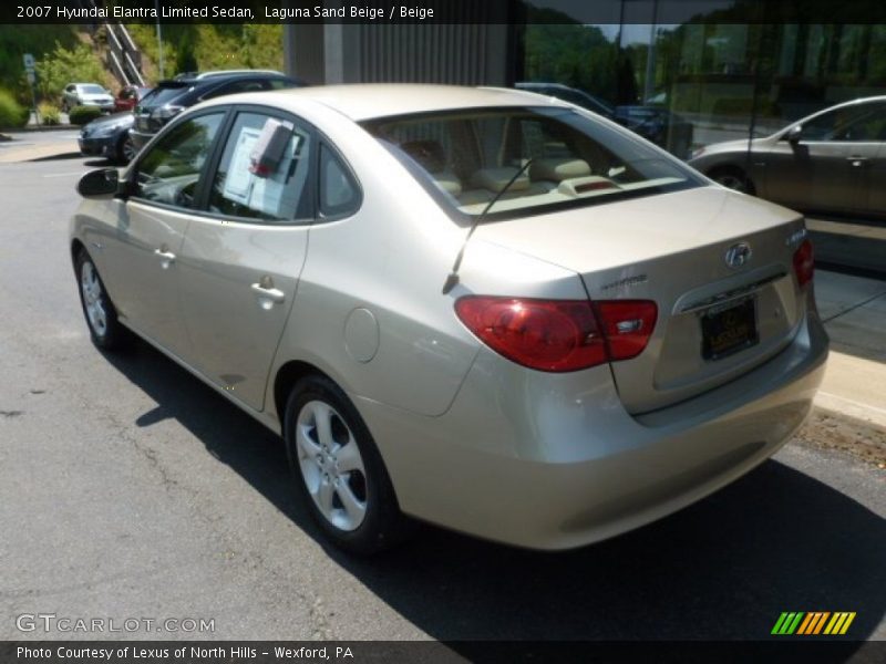Laguna Sand Beige / Beige 2007 Hyundai Elantra Limited Sedan