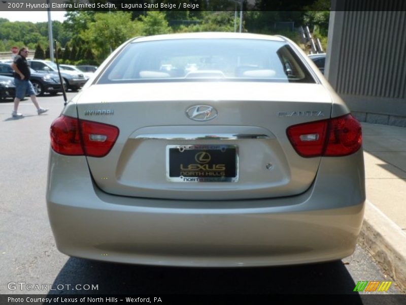 Laguna Sand Beige / Beige 2007 Hyundai Elantra Limited Sedan