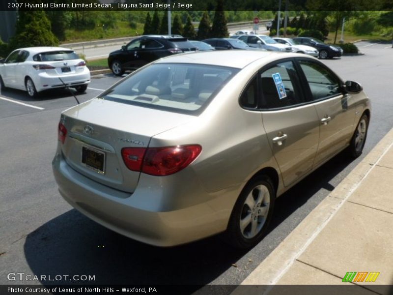 Laguna Sand Beige / Beige 2007 Hyundai Elantra Limited Sedan