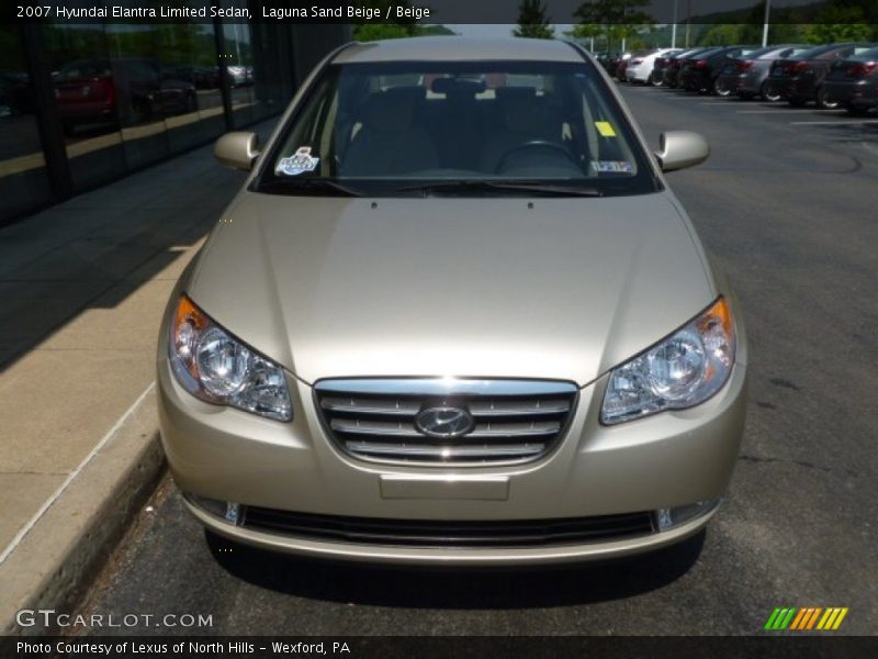 Laguna Sand Beige / Beige 2007 Hyundai Elantra Limited Sedan