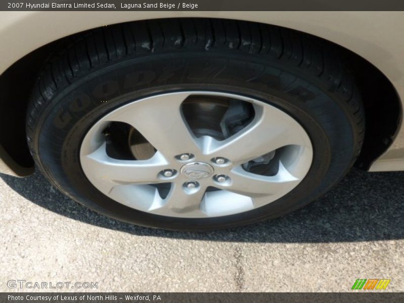 Laguna Sand Beige / Beige 2007 Hyundai Elantra Limited Sedan