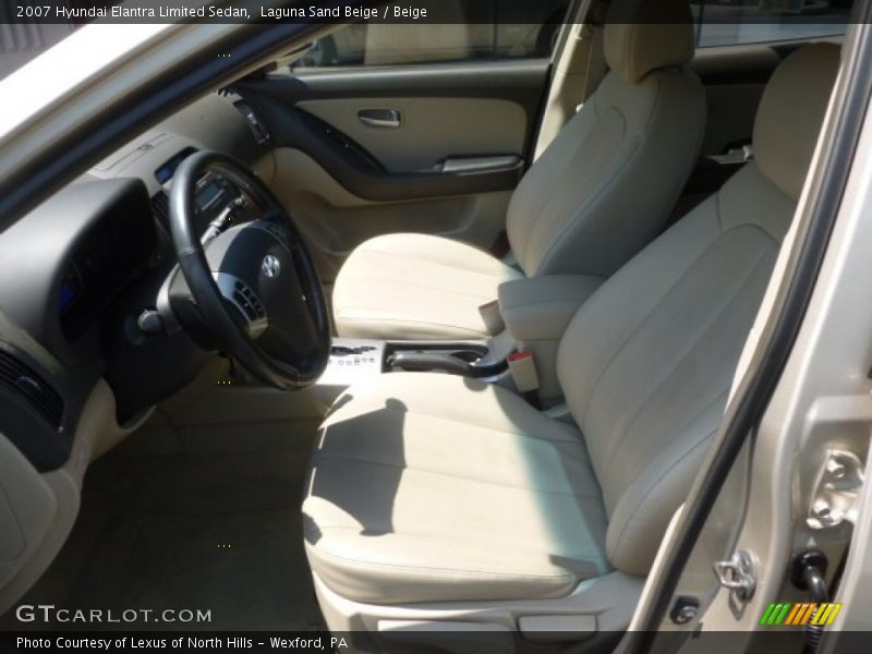 Laguna Sand Beige / Beige 2007 Hyundai Elantra Limited Sedan