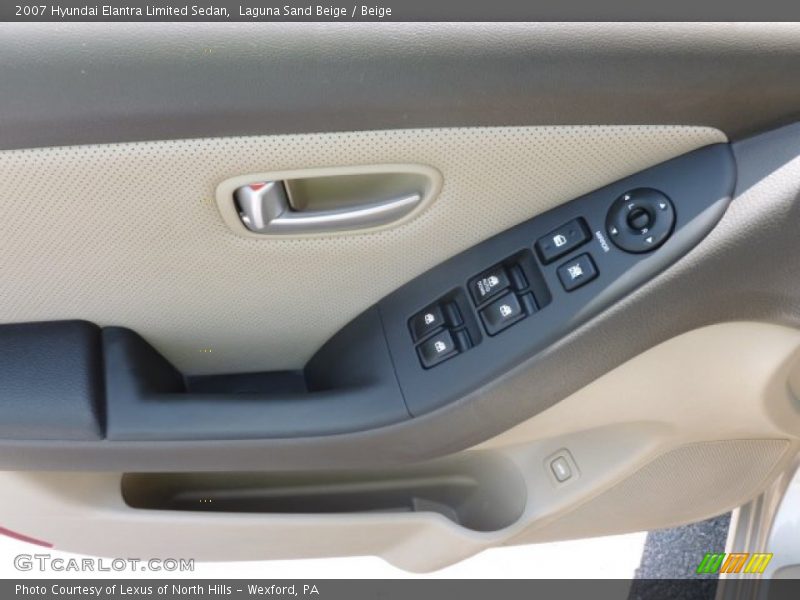 Laguna Sand Beige / Beige 2007 Hyundai Elantra Limited Sedan