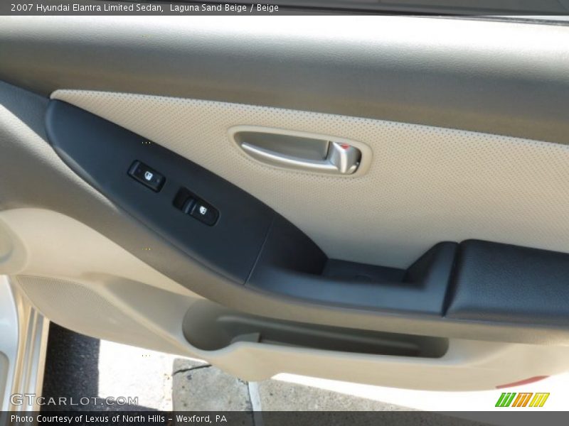 Laguna Sand Beige / Beige 2007 Hyundai Elantra Limited Sedan