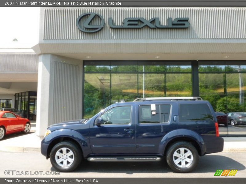 Majestic Blue Metallic / Graphite 2007 Nissan Pathfinder LE 4x4