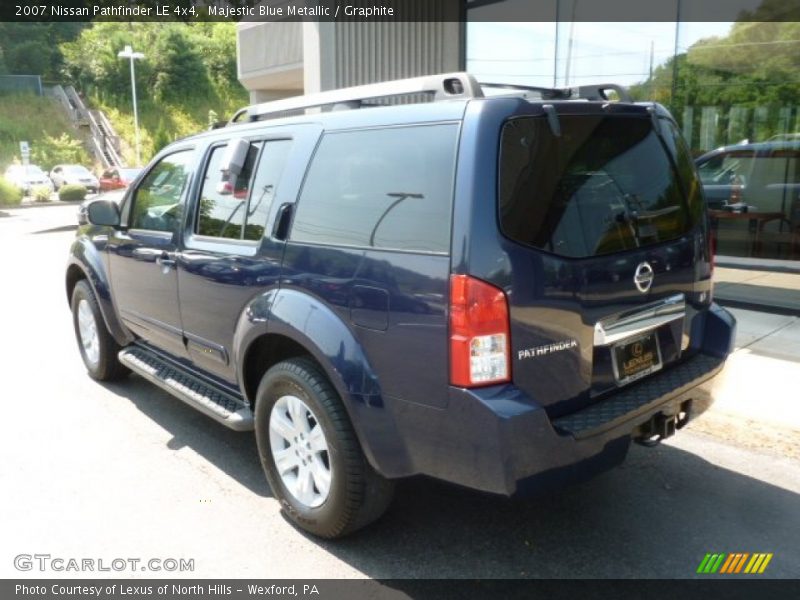 Majestic Blue Metallic / Graphite 2007 Nissan Pathfinder LE 4x4