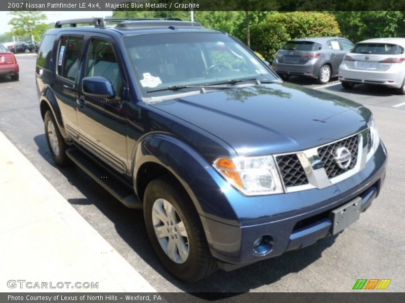 Majestic Blue Metallic / Graphite 2007 Nissan Pathfinder LE 4x4