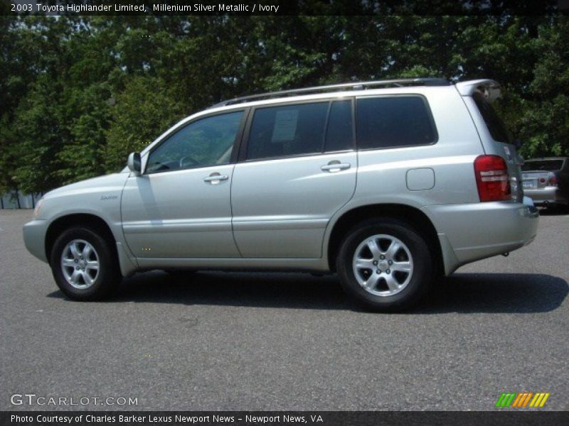 Millenium Silver Metallic / Ivory 2003 Toyota Highlander Limited