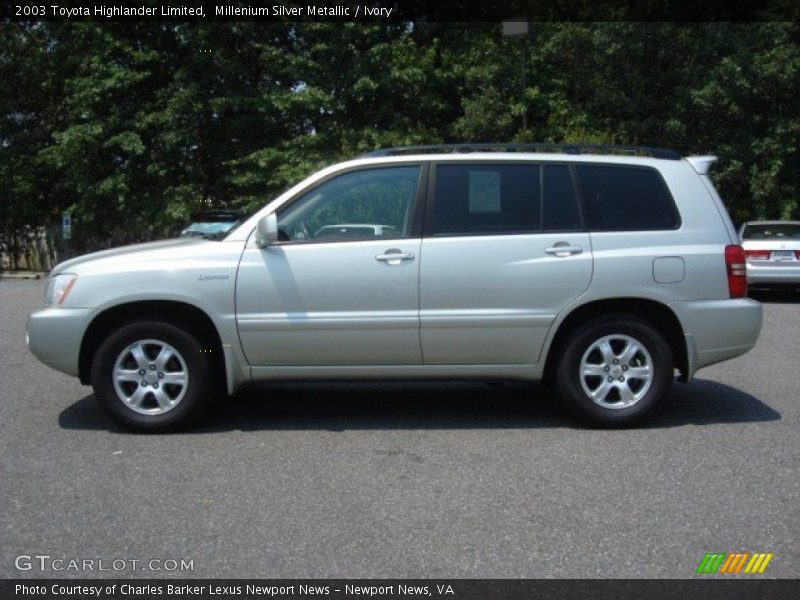 Millenium Silver Metallic / Ivory 2003 Toyota Highlander Limited
