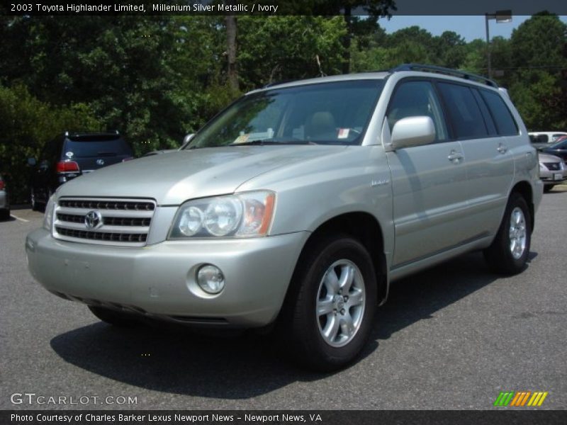 Millenium Silver Metallic / Ivory 2003 Toyota Highlander Limited
