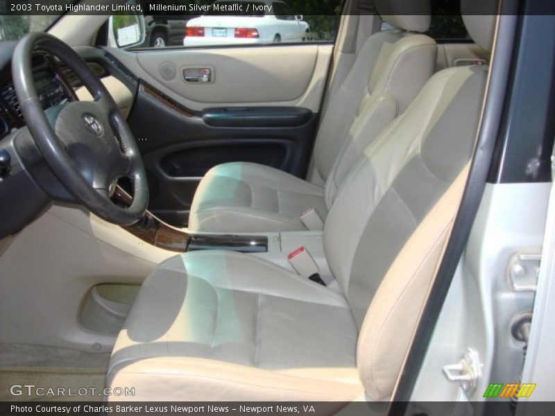 Millenium Silver Metallic / Ivory 2003 Toyota Highlander Limited