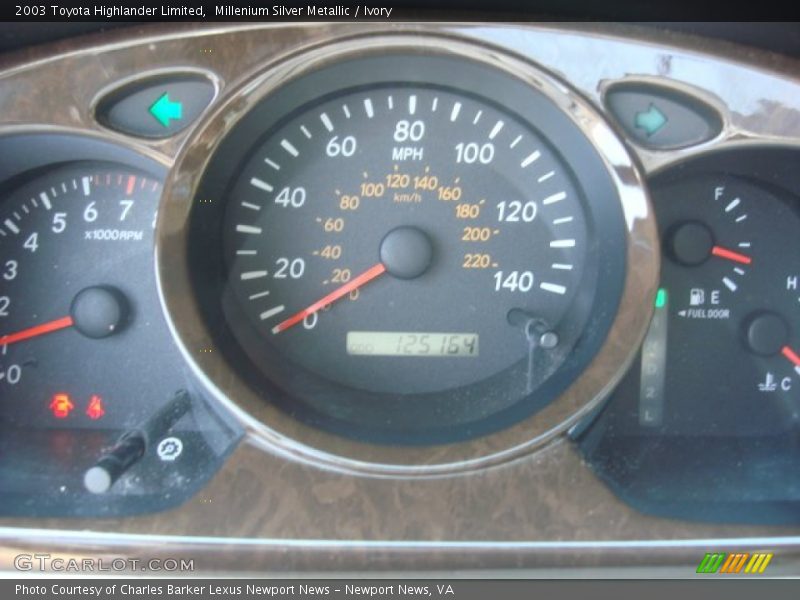 Millenium Silver Metallic / Ivory 2003 Toyota Highlander Limited