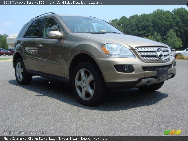 Sand Beige Metallic / Macadamia 2008 Mercedes-Benz ML 350 4Matic