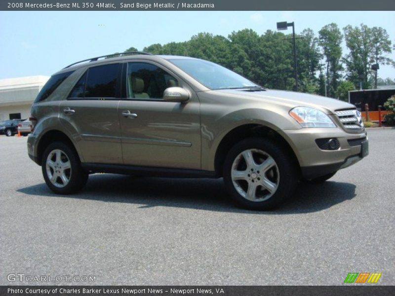 Sand Beige Metallic / Macadamia 2008 Mercedes-Benz ML 350 4Matic