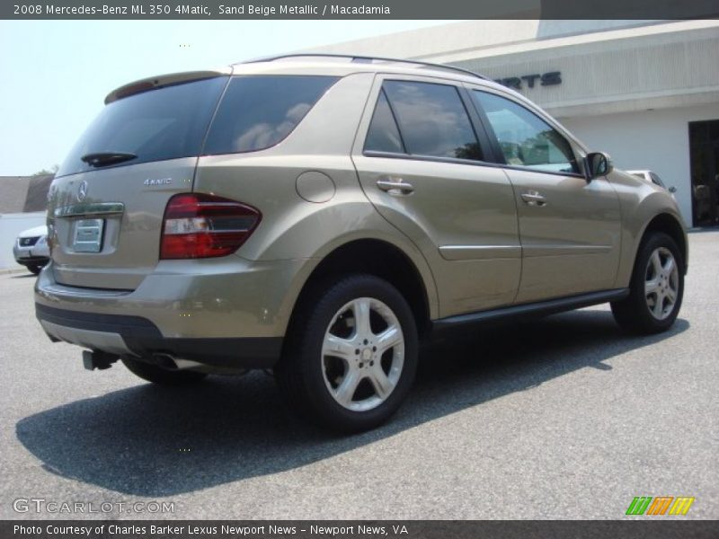 Sand Beige Metallic / Macadamia 2008 Mercedes-Benz ML 350 4Matic